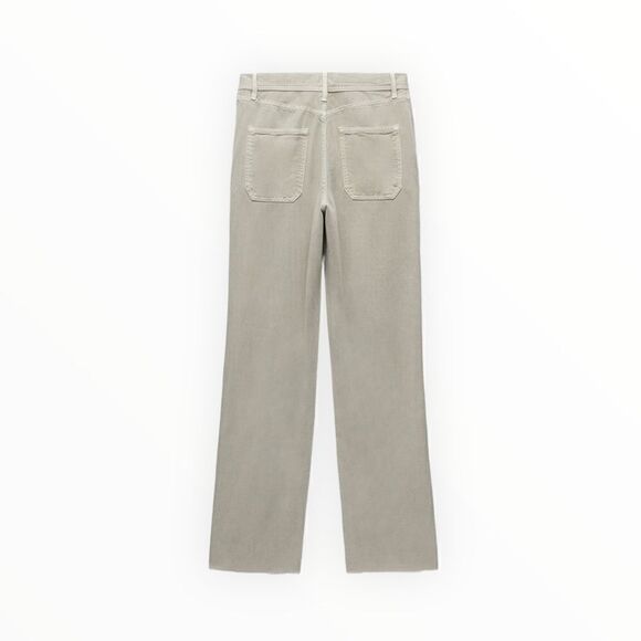 ZARA | Khaki | ZW THE PIPER CHINO JEANS - Picture 3 of 13